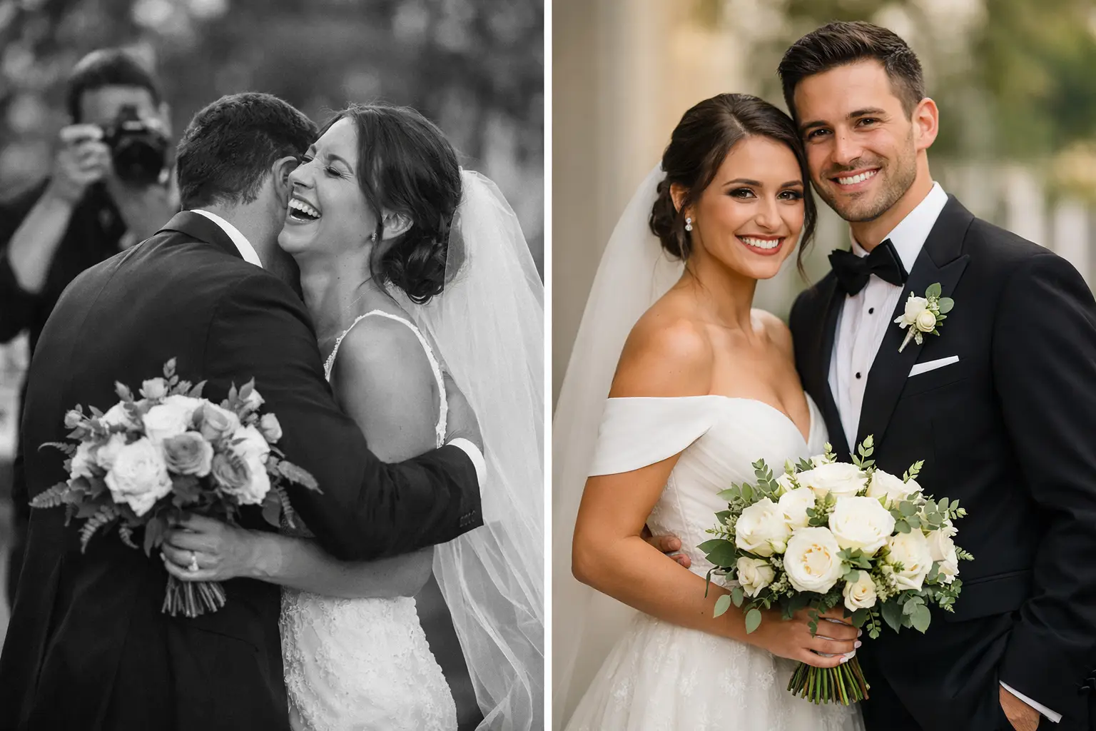 Photojournalistic Versus Posed Wedding Portraits