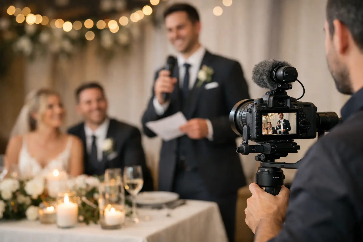 Do Videographers Record Wedding Speeches at Receptions?